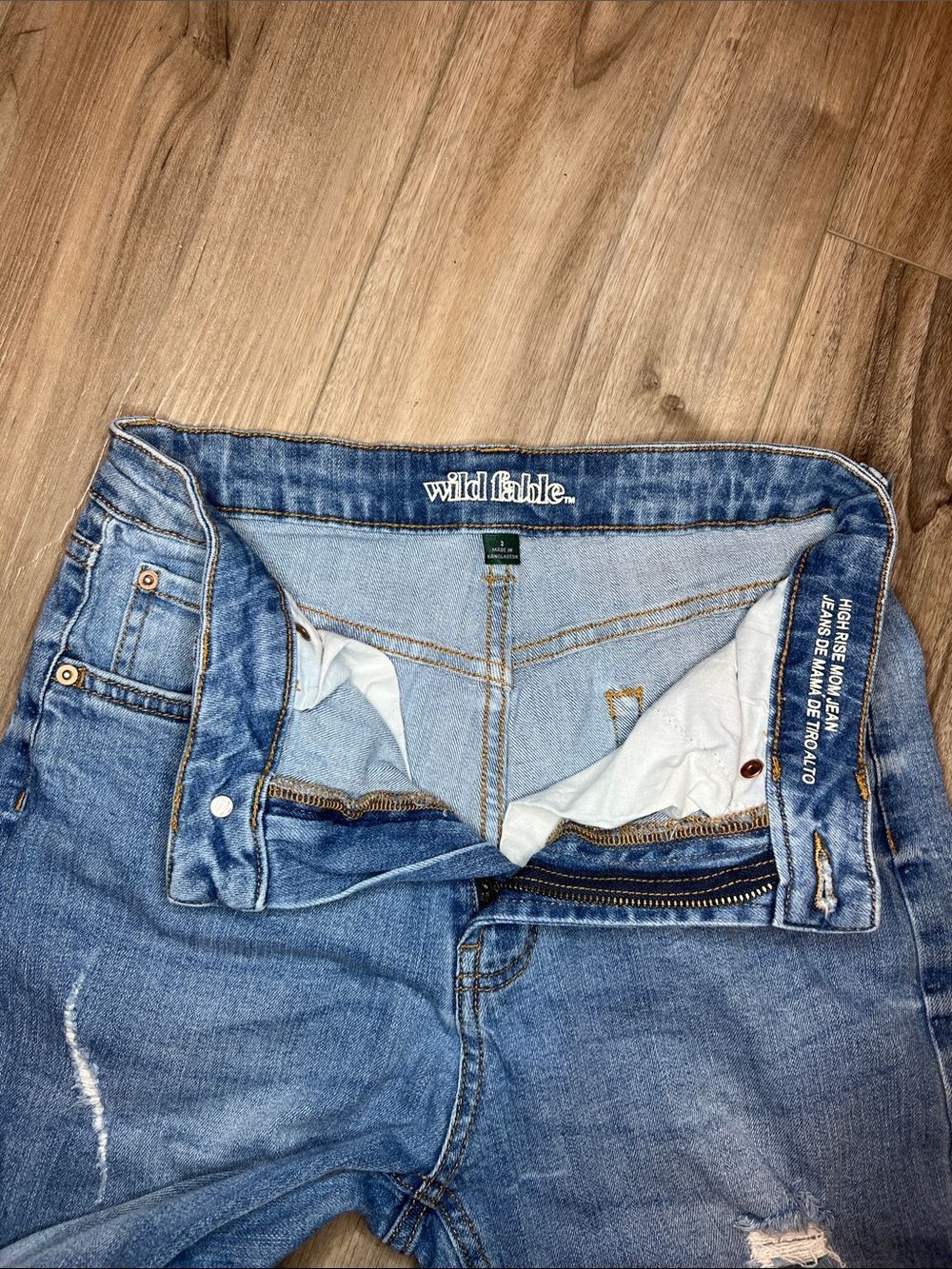 Wild Fable Women’s High Rise Mom Jeans de Mama de Tiro Alto